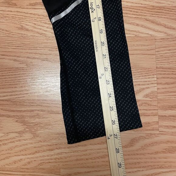 Woman's Decathlon Kalenji Leggings Capri Black Large Drawstring and Pocket - Picture 5 of 12